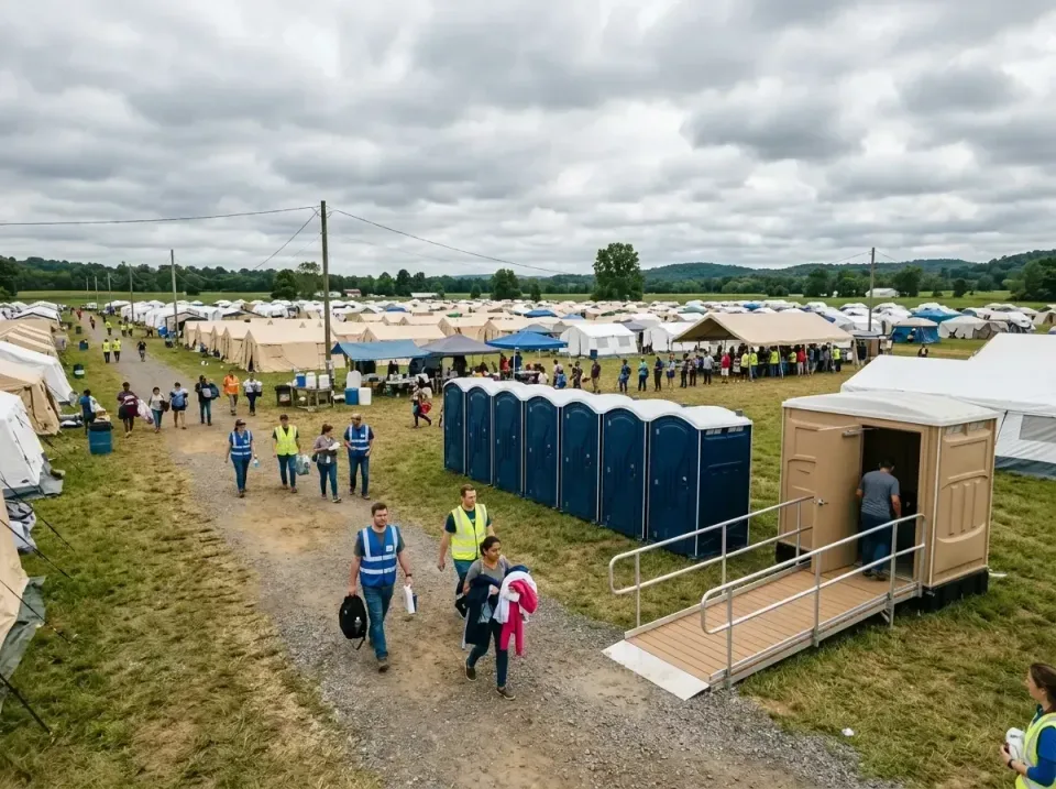 disaster-relief-camp-restrooms-010 — frequently asked questions, Dumpster & Portable Bathrooms Rental in Long Branch, VA